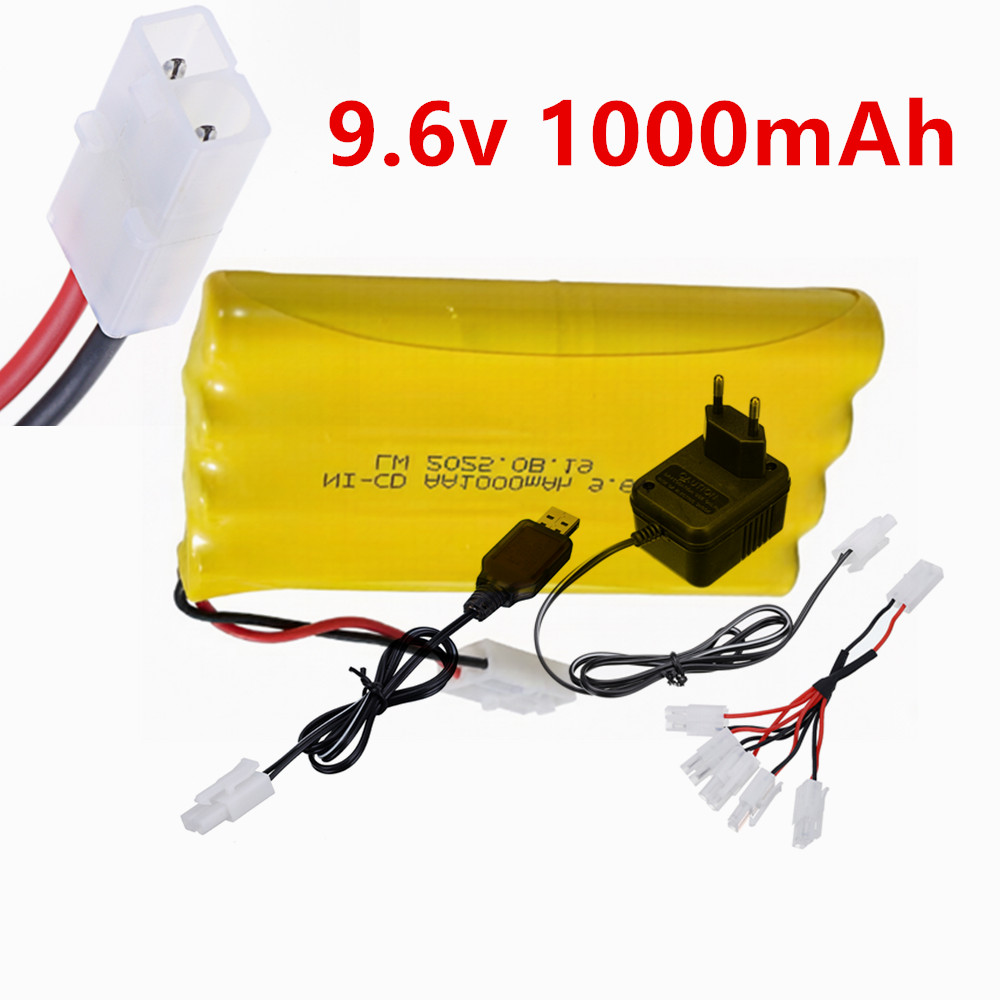 Rc Hobby Grade - 9.6v 1000mAh Ni-CD AA Rechargeable Battery