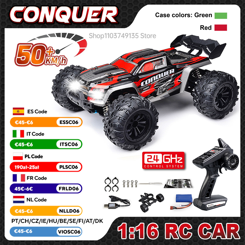 Rc Hobby Grade Car - WLtoys 1:16 Scale Large RC Car