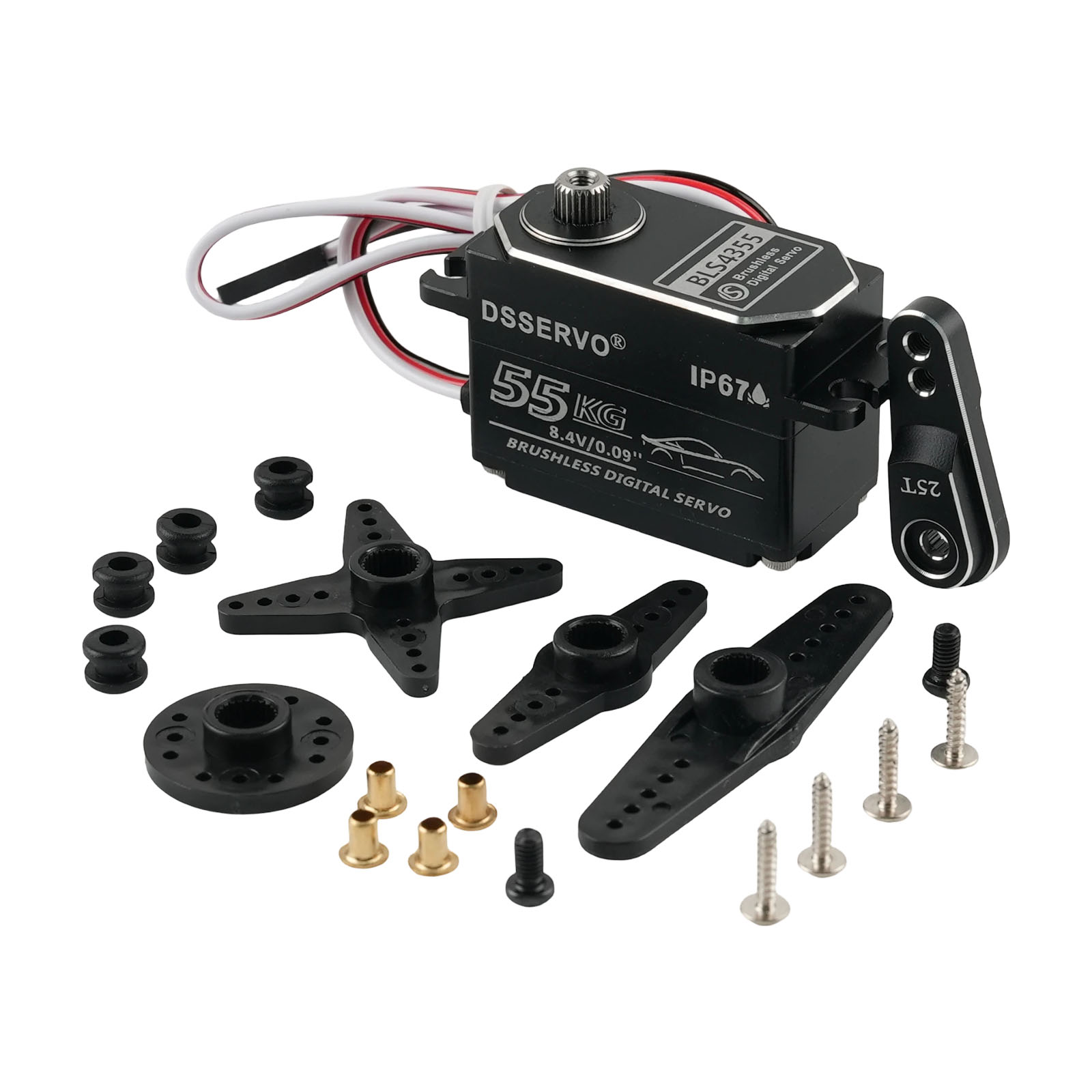 Rc Hobby Shops - Dsservo BLS4355 55KG Low-profile All-metal Brushless