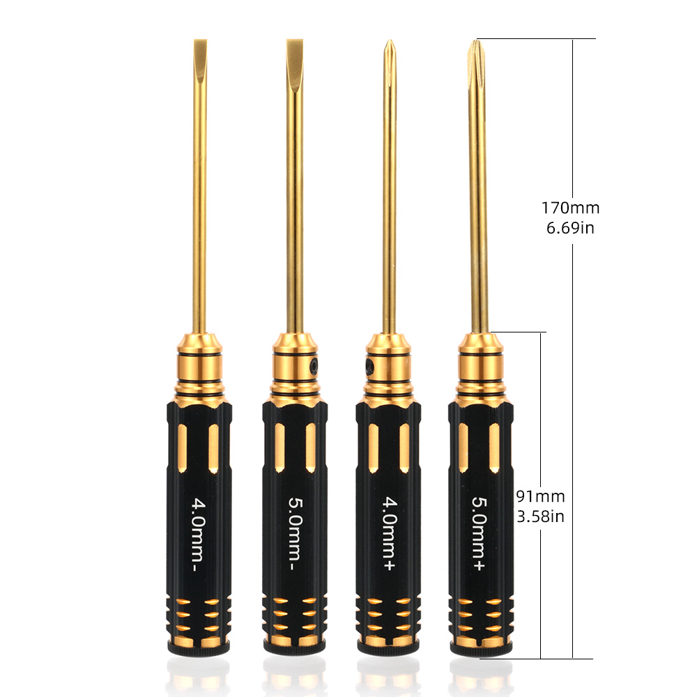 Rc Hobby Electric Screwdriver - 4pcs RC Hex Driver Set Titanium