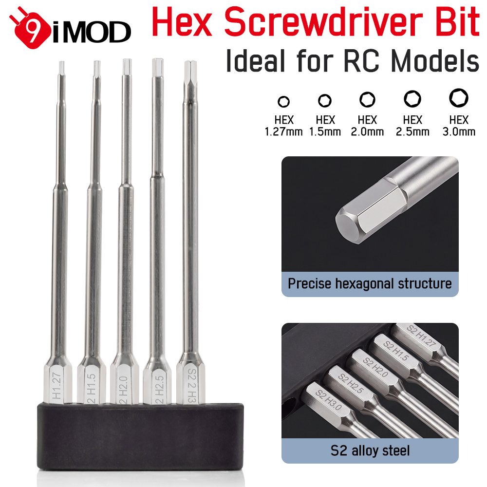 Rc Hobby Electric Screwdriver - 9IMOD Hex Screwdriver Set 100mm Extended