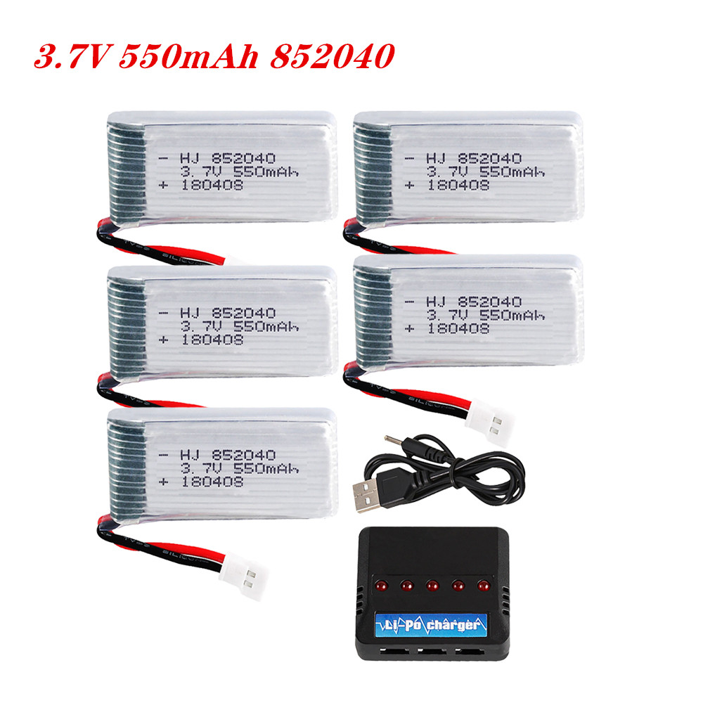 Rc Hobby Airplanes - 3.7V 550mAh 25C Lipo Battery 852040