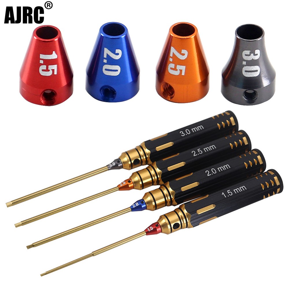 Rc Hobby Electric Screwdriver - Ajrc 4pcs/set Titanium Plating 1.5mm/2mm/2.5mm/3mm Hexagon