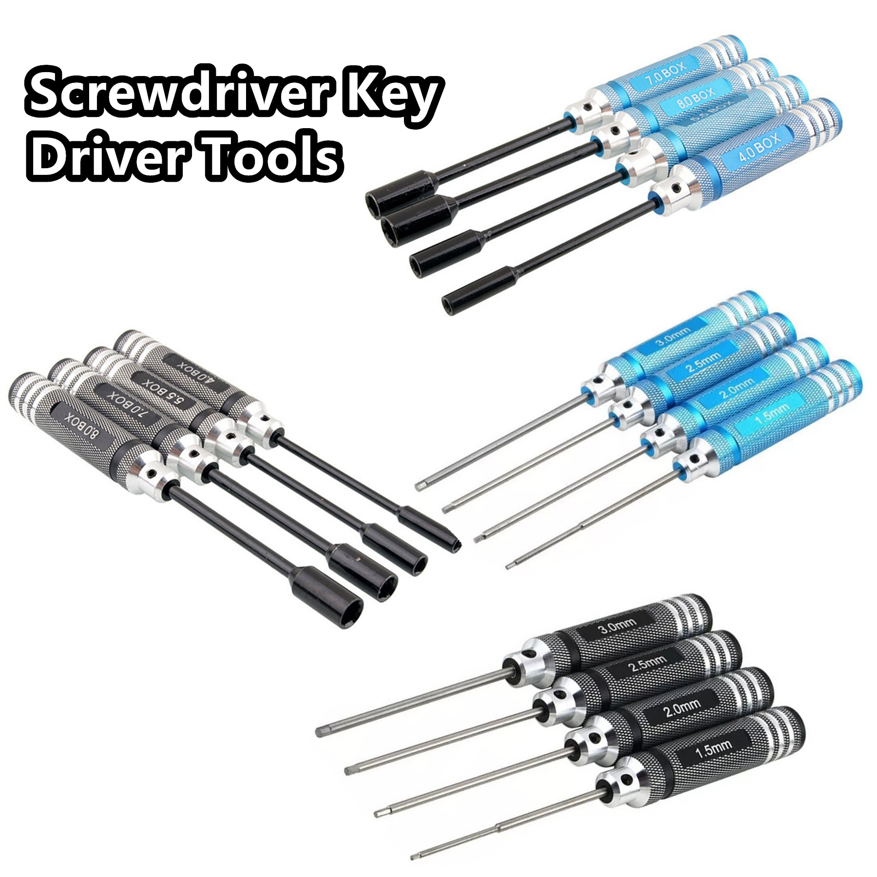 Rc Hobby Electric Screwdriver - 4Pcs Titanium Hex Screwdriver Set 1.5/2.0/2.5/3.0mm