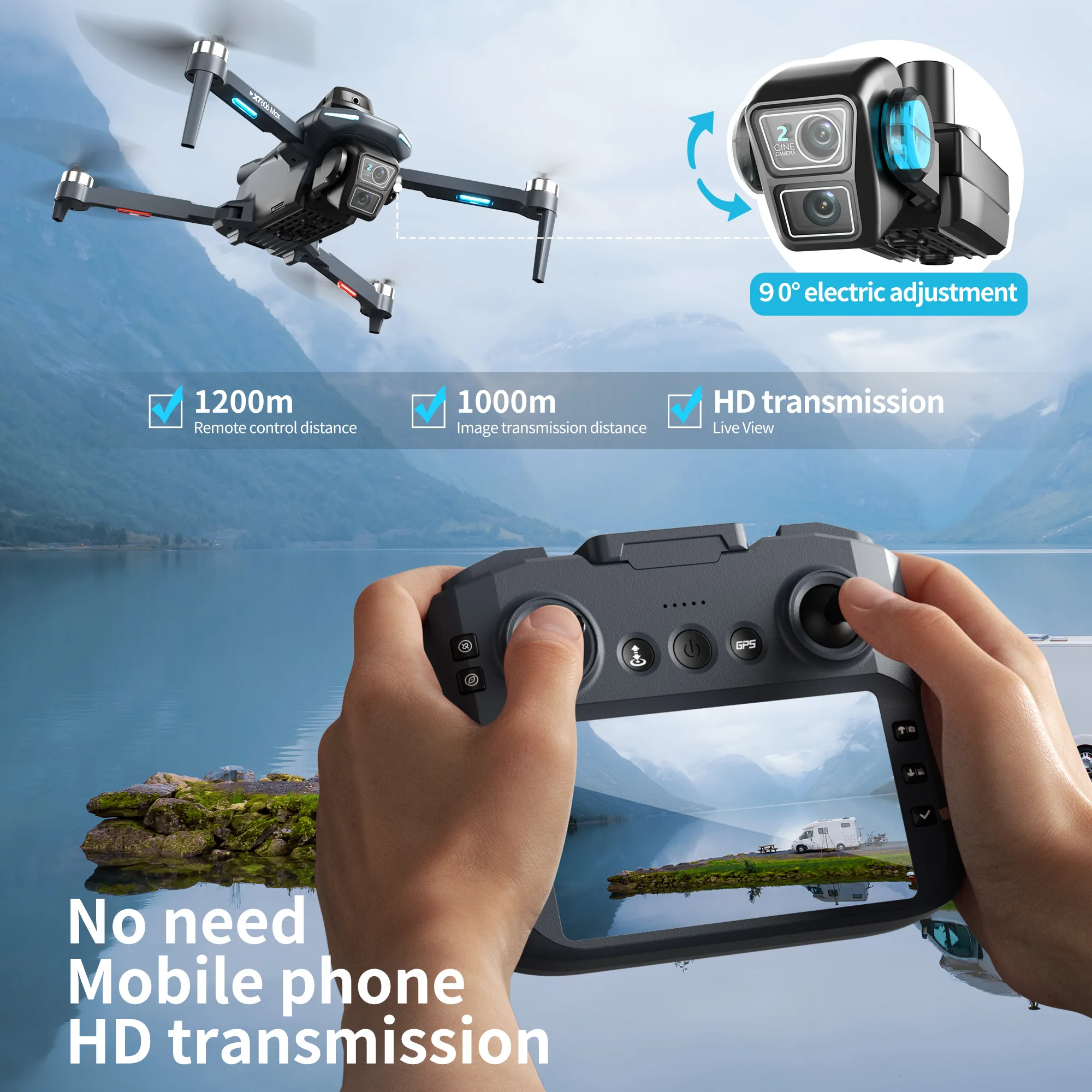Lenovo XT606 Drone Professiona - đánh giá và giá Rc Hobby China