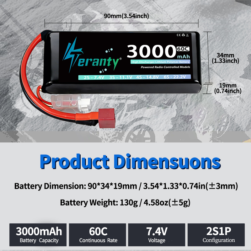 TERANTY 2S 3000mAh Lipo Batter - đánh giá và giá Rc Hobby Airplanes