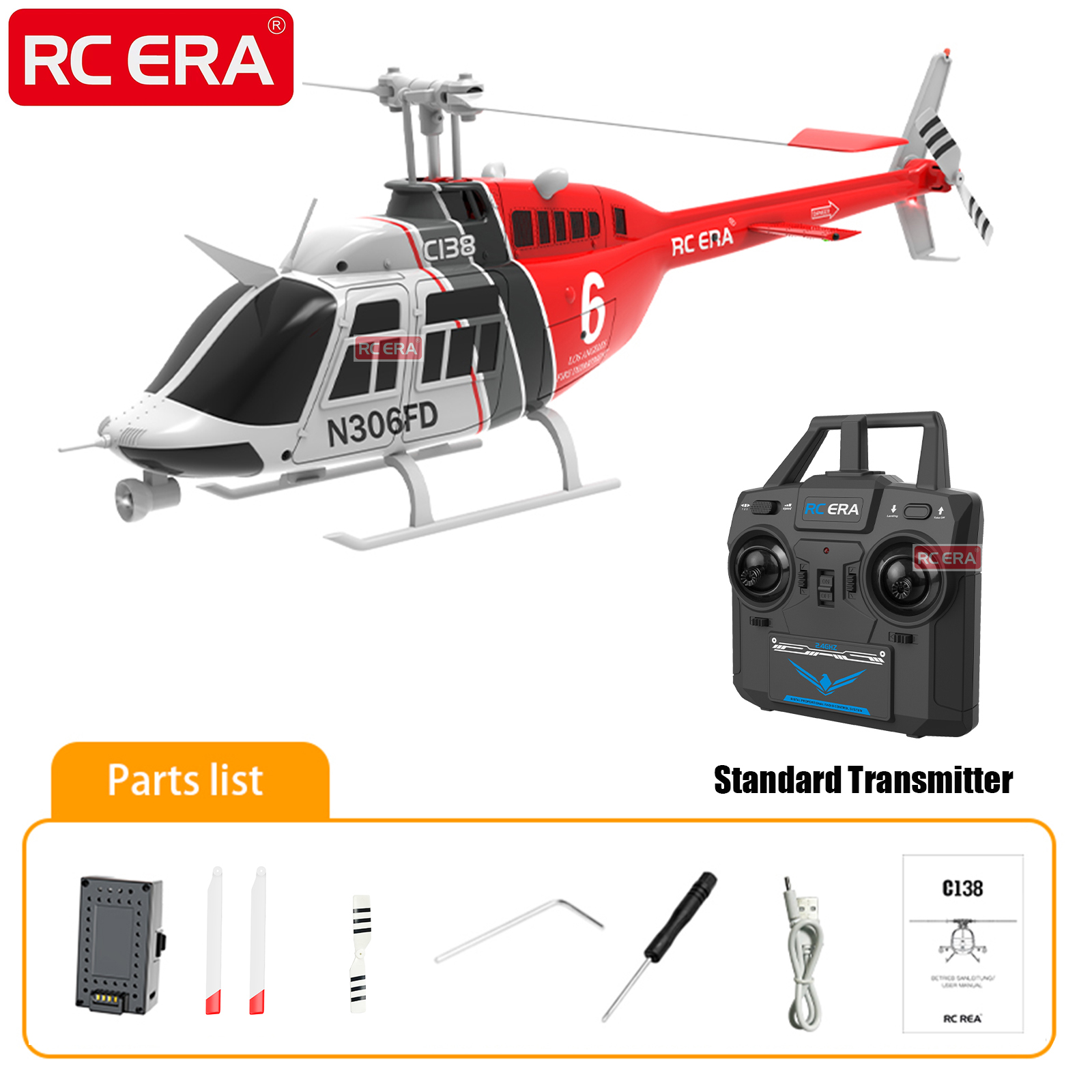 RC ERA C138 BELL 206 Jet Range - đánh giá và giá Rc Hobby Jet