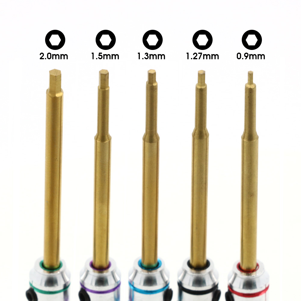 5pcs/set RC Mini 0.9mm 1.27mm  - đánh giá và giá Rc Hobby Electric Screwdriver