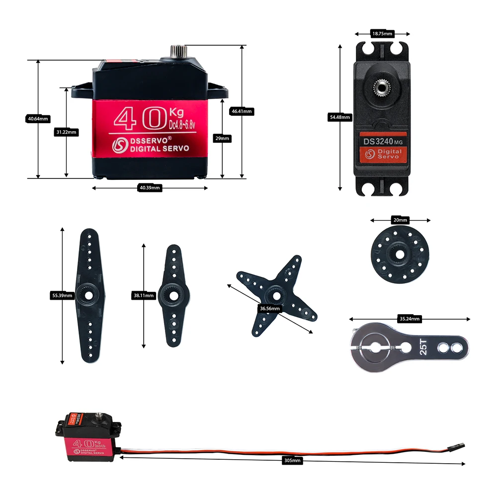 40KG Dsservo DS3240 Large Torq - đánh giá và giá Rc Hobby Shops