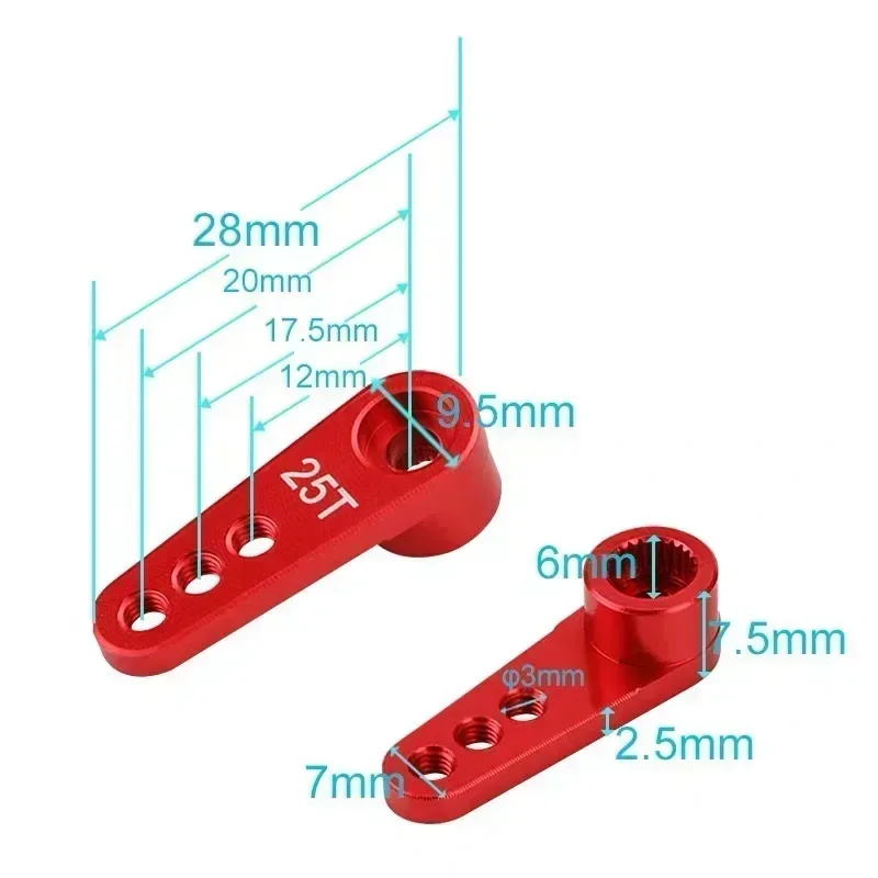 NEEBRC 25T Metal Servo Arm 3 H - đánh giá và giá Rc Hobby Shops