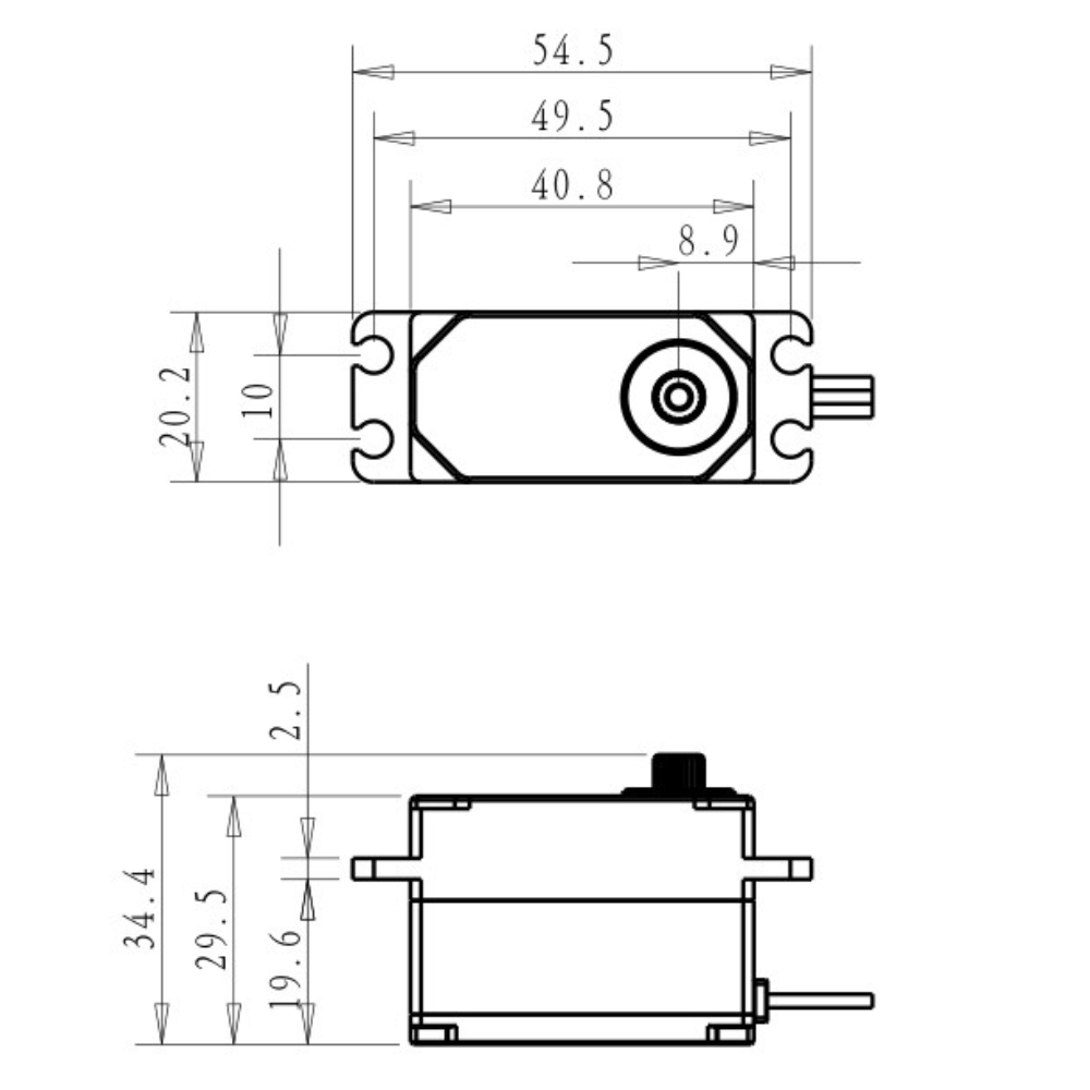 Dsservo BLS4355 55KG Low-profi - đánh giá và giá Rc Hobby Shops