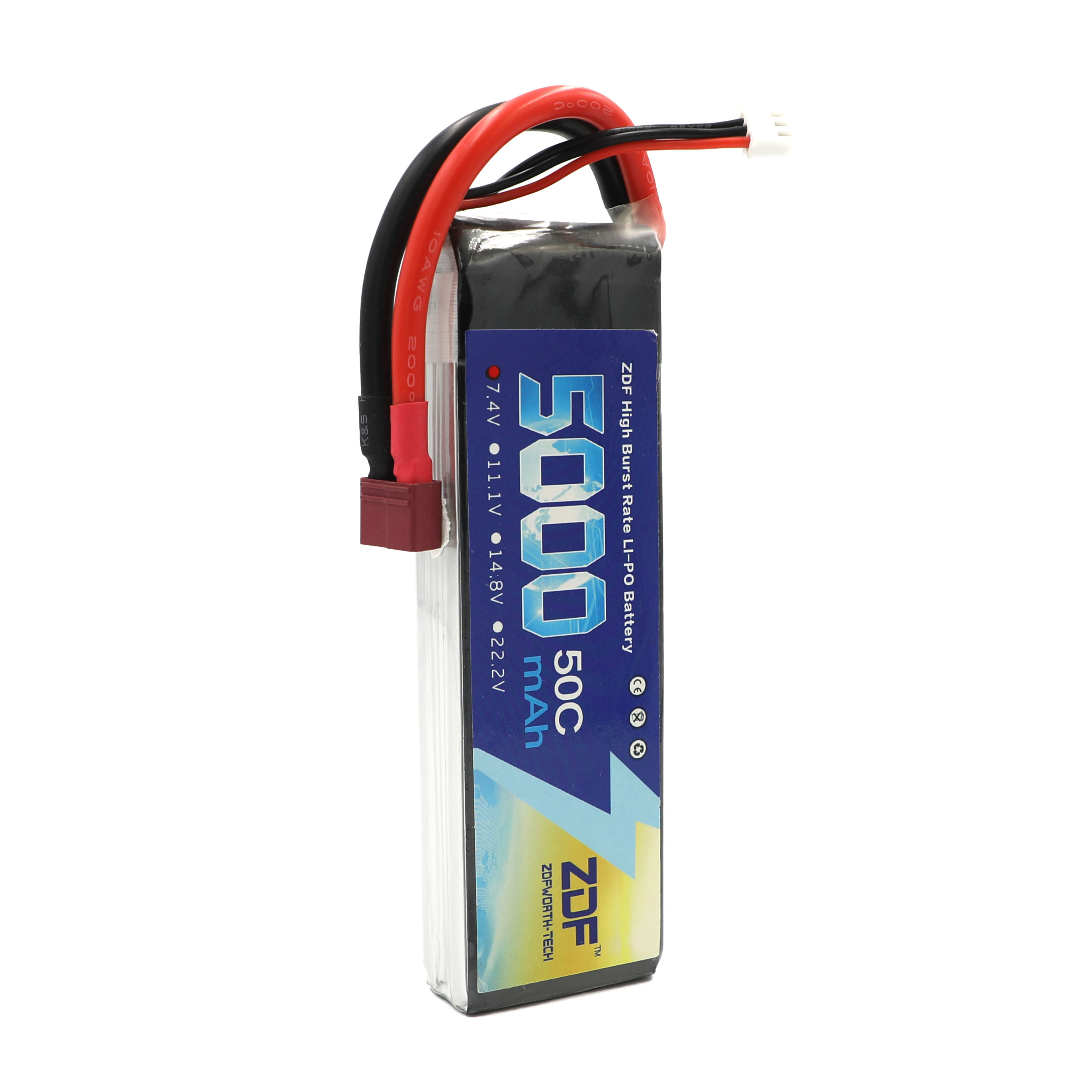 ZDF RC Lipo Battery 7.4V 5000m - đánh giá và giá Rc Hobby Jet