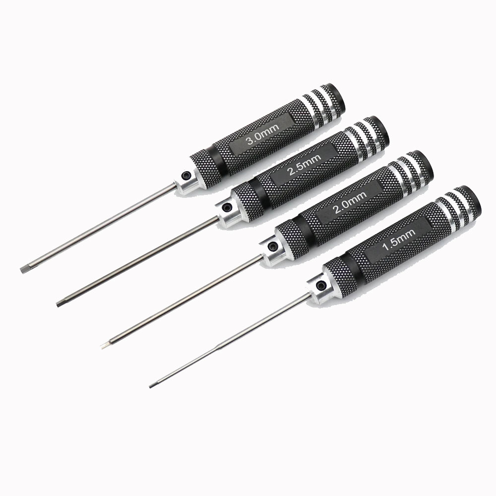 4PCS 1.5/2/2.5/3.0mm Black Hex - đánh giá và giá Rc Hobby Electric Screwdriver