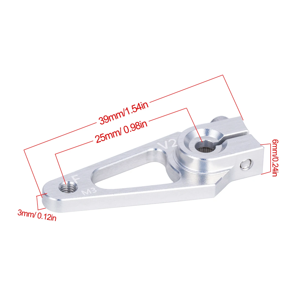 39mm M3 7075 Aluminum 25T Serv - đánh giá và giá Rc Hobby Shops