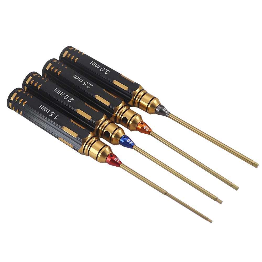 Ajrc 4pcs/set Titanium Plating - đánh giá và giá Rc Hobby Electric Screwdriver