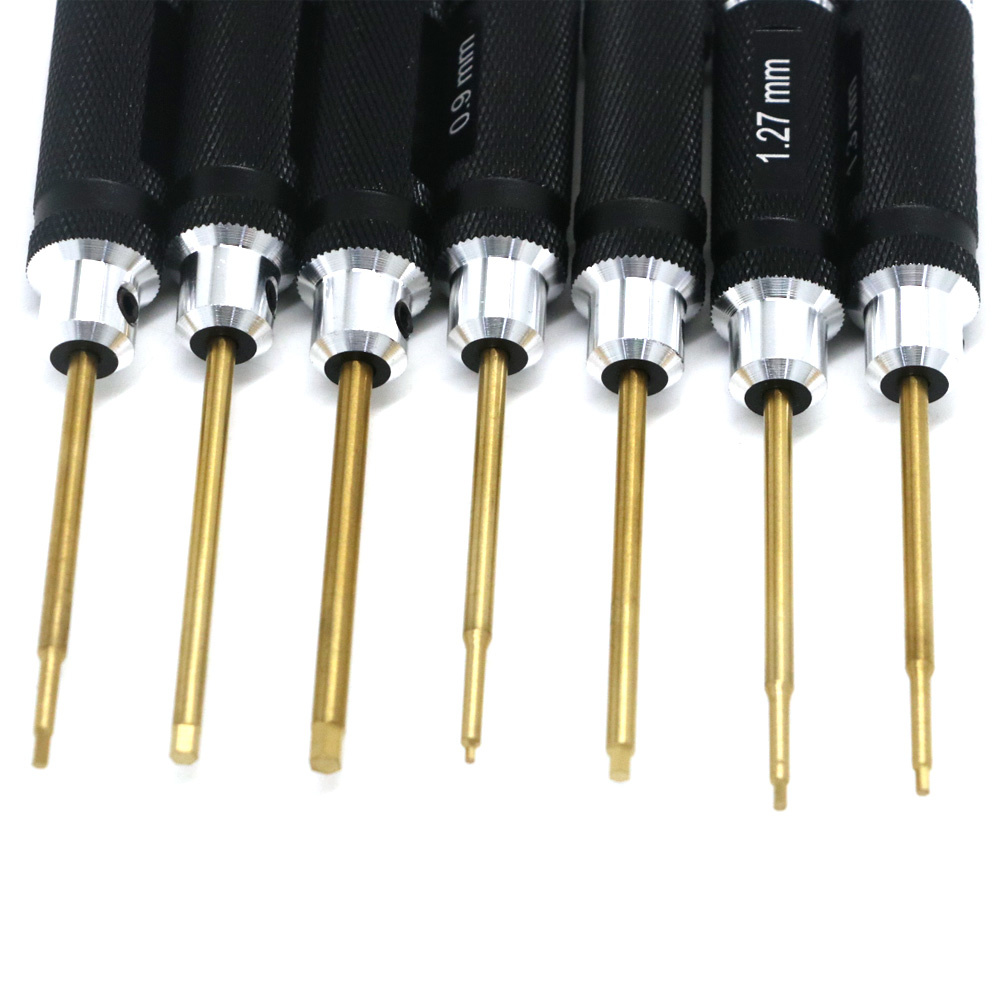 7pcs Titanium Plating Mini Pre - đánh giá và giá Rc Hobby Electric Screwdriver